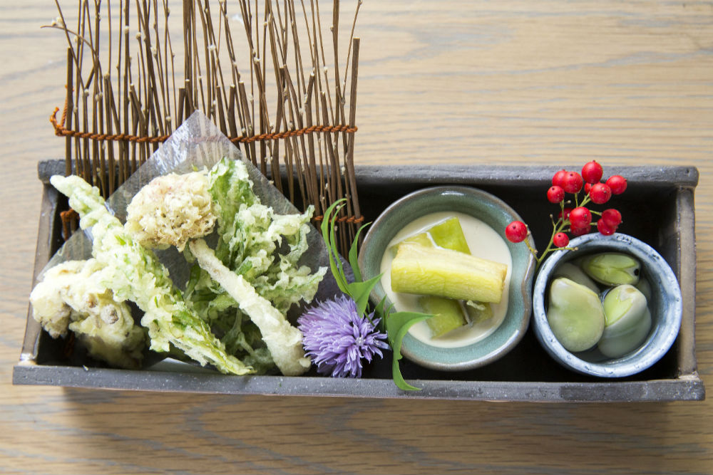 Seasonal tempura at Naka
